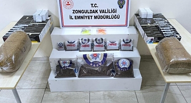 Zonguldak'ta düzenlenen narkotik operasyonunda 8 şüpheli gözaltına alındı