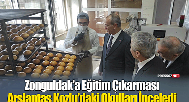 Ankara'dan Zonguldak'a Eğitim Çıkarması: Genel Müdür Arslantaş Kozlu'daki Okulları İnceledi