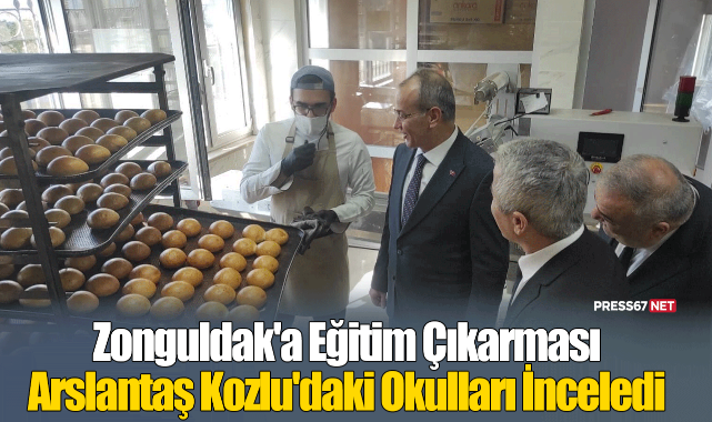 Ankara'dan Zonguldak'a Eğitim Çıkarması: Genel Müdür Arslantaş Kozlu'daki Okulları İnceledi
