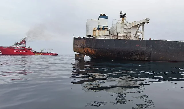 Karadeniz'de patlama yaşayan 'KAIROS'ta yangın söndürüldü... VIRAT'ın çeki operasyonu sürüyor