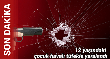 Karaelmas Mahallesi'nde 12 yaşındaki çocuk havalı tüfekle yaralandı