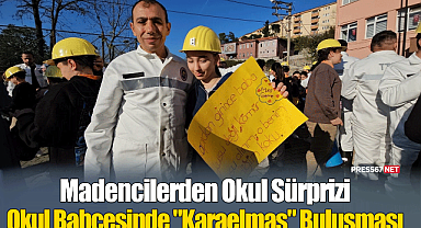 Madencilerden Okul Sürprizi