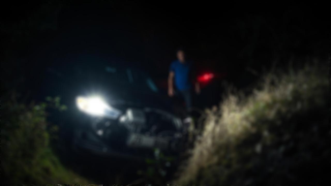 Ereğli’de alkollü sürücünün otomobili şarampole uçtu