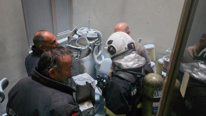 Ereğli’de sağlık ocağının deposu alevlere teslim oldu