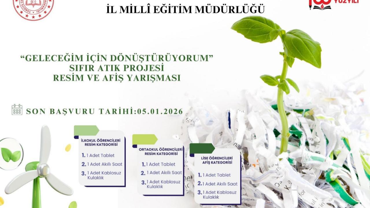 “Geleceğim İçin Dönüştürüyorum” yarışması için başvurular başladı