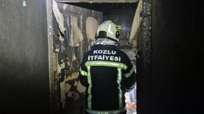 Kozlu’da faciayı itfaiye önledi