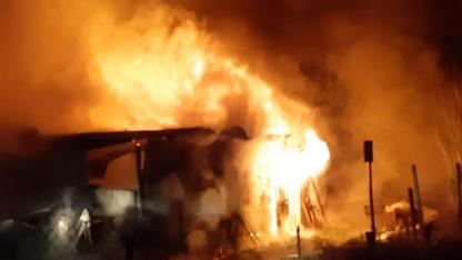 Mudurnu’da boş hindi kümesinde yangın