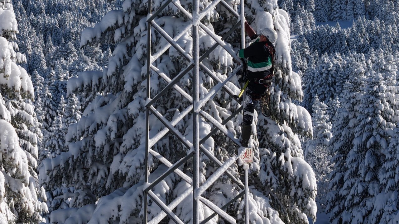 Beyaz cennet Uludağ'da enerji mesaisi