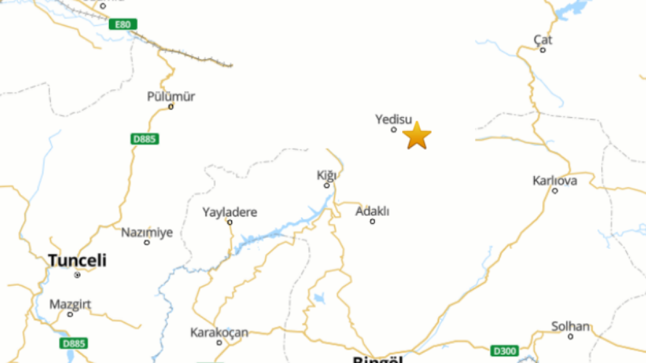 Bingöl Yedisu'da Korkutan Sarsıntı: AFAD Verileri Paylaştı