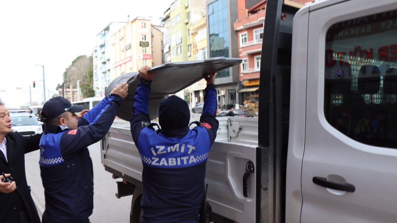 İzmit’te kamu alanı işgallerine sıkı denetim
