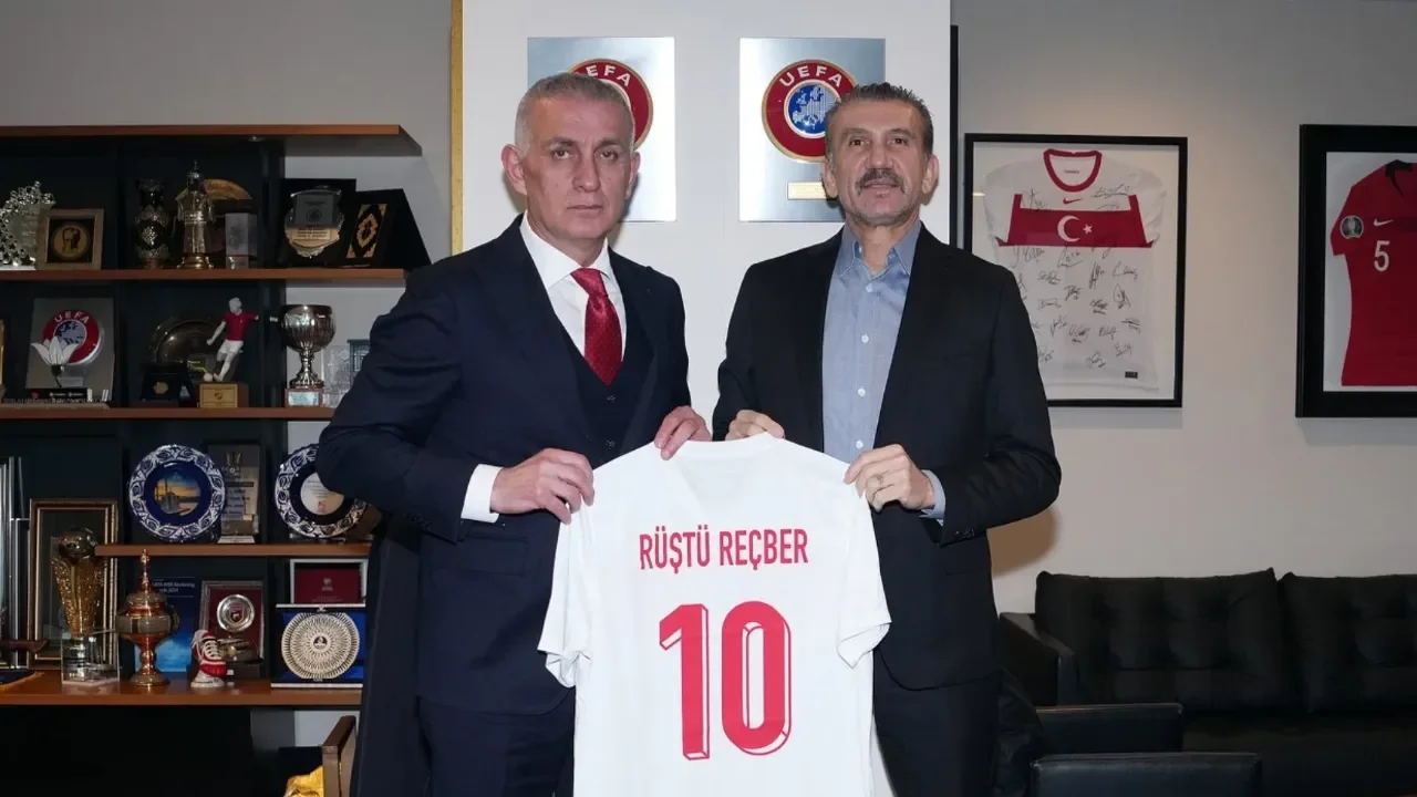 Rüştü Reçber, TFF Başkanı Hacıosmanoğlu ile görüştü