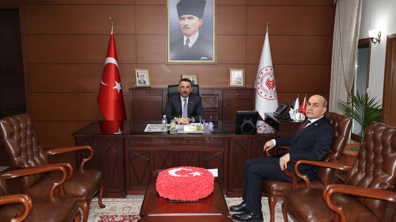 Vali Hacıbektaşoğlu, TTK Genel Müdürü Kiraz’ı kabul etti