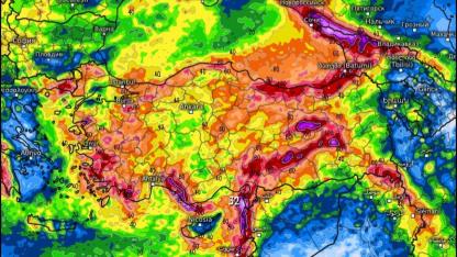 Zonguldak için korkutan harita; 120 kilogram yağış ve kar geliyor