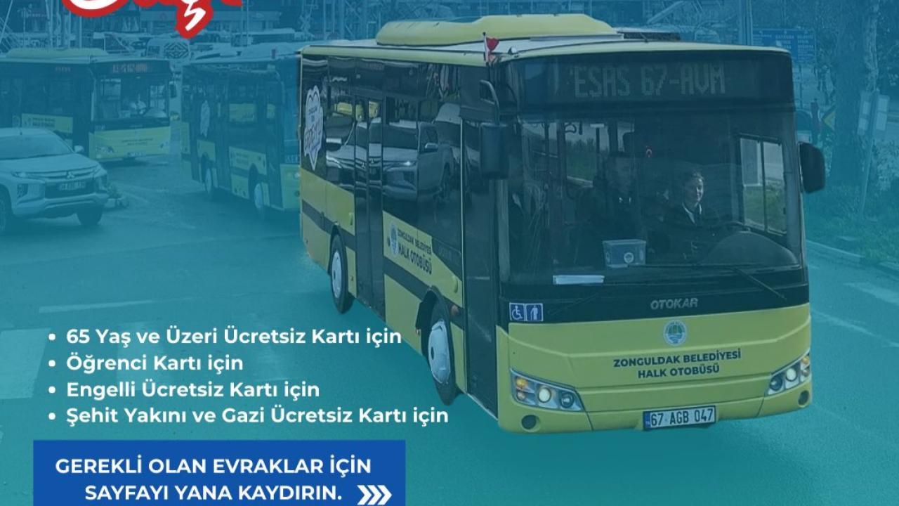 Zonguldak’ta halk otobüsü kart kayıtları başladı: İşte istenen belgeler