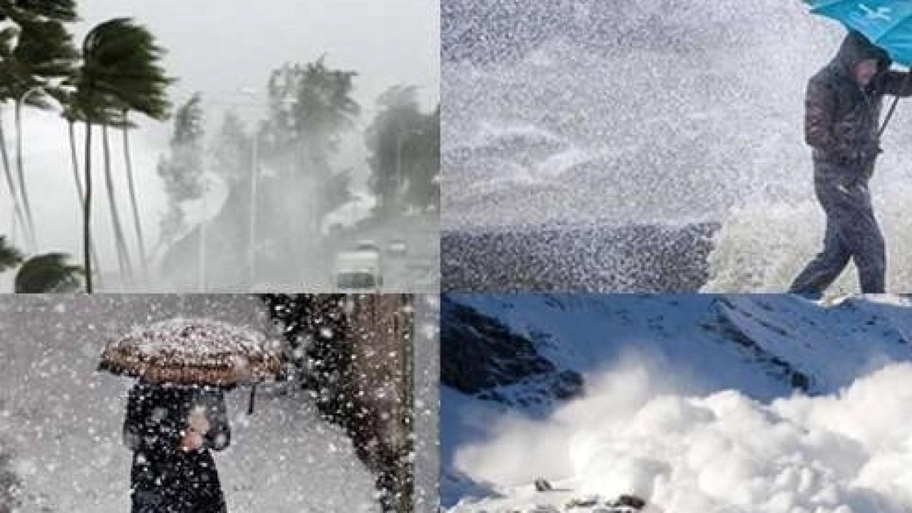Meteoroloji’den kuvvetli yağış, fırtına ve çığ uyarısı