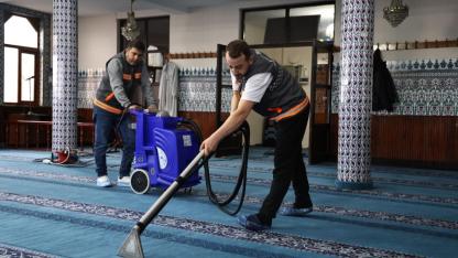 Zonguldak'ta camilerde temizlik seferberliği, Ramazan huzuru hijyenle buluşuyor