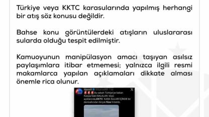 DMM’den "KKTC’de denizaltından füze fırlatıldı" iddiasına yalanlama