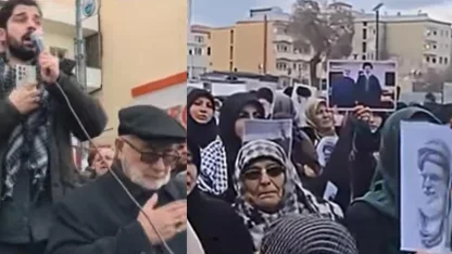 Görüntüler Türkiye'den! Iğdır'da Hamaney'i anmak için sokaklara çıktılar