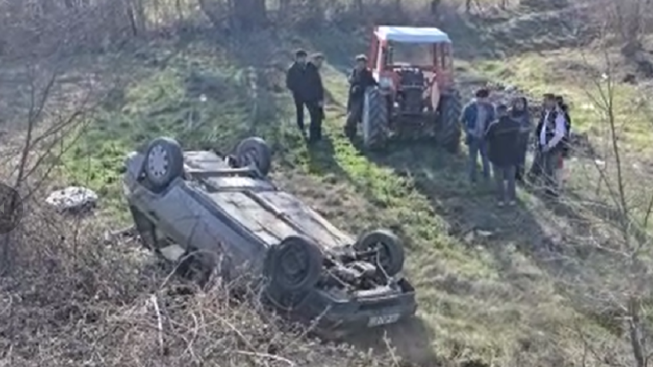 Karabük'te Radar Paniği: Otomobil Şarampole Devrildi