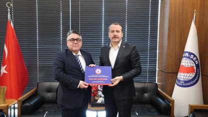 Rektör Özölçer’den Memur-Sen Genel Başkanı Yalçın’a Ziyaret