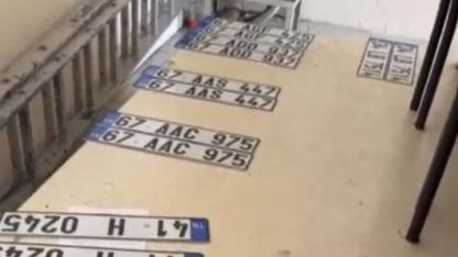 Şoförler Odası'nda yoğun plaka mesaisi