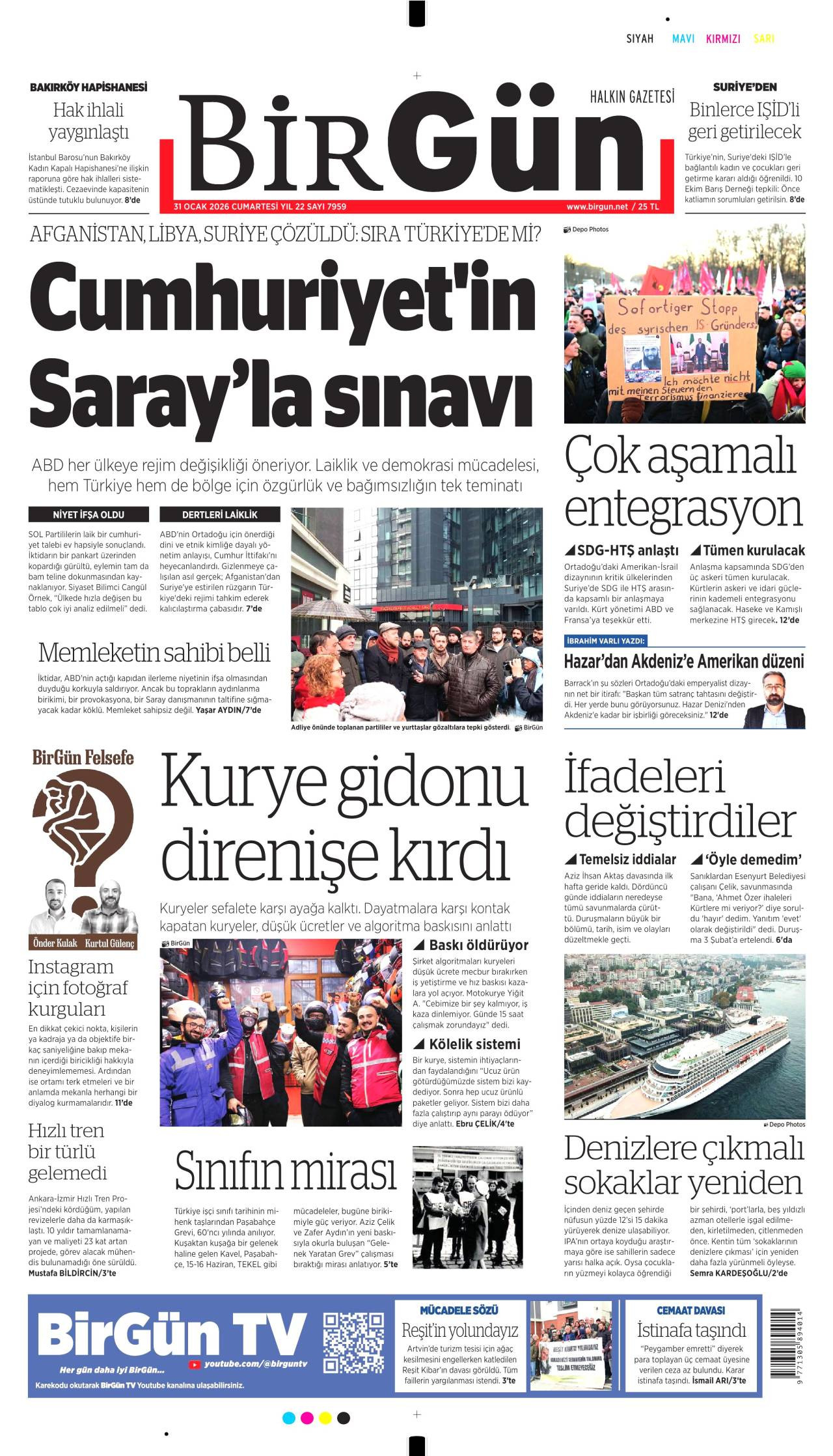 Birgün Gazete Manşeti