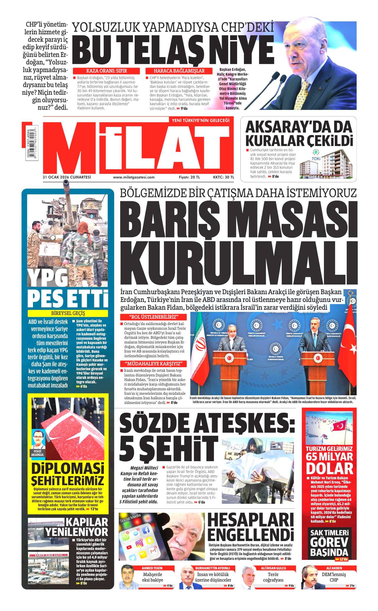 Milat Gazete Manşeti