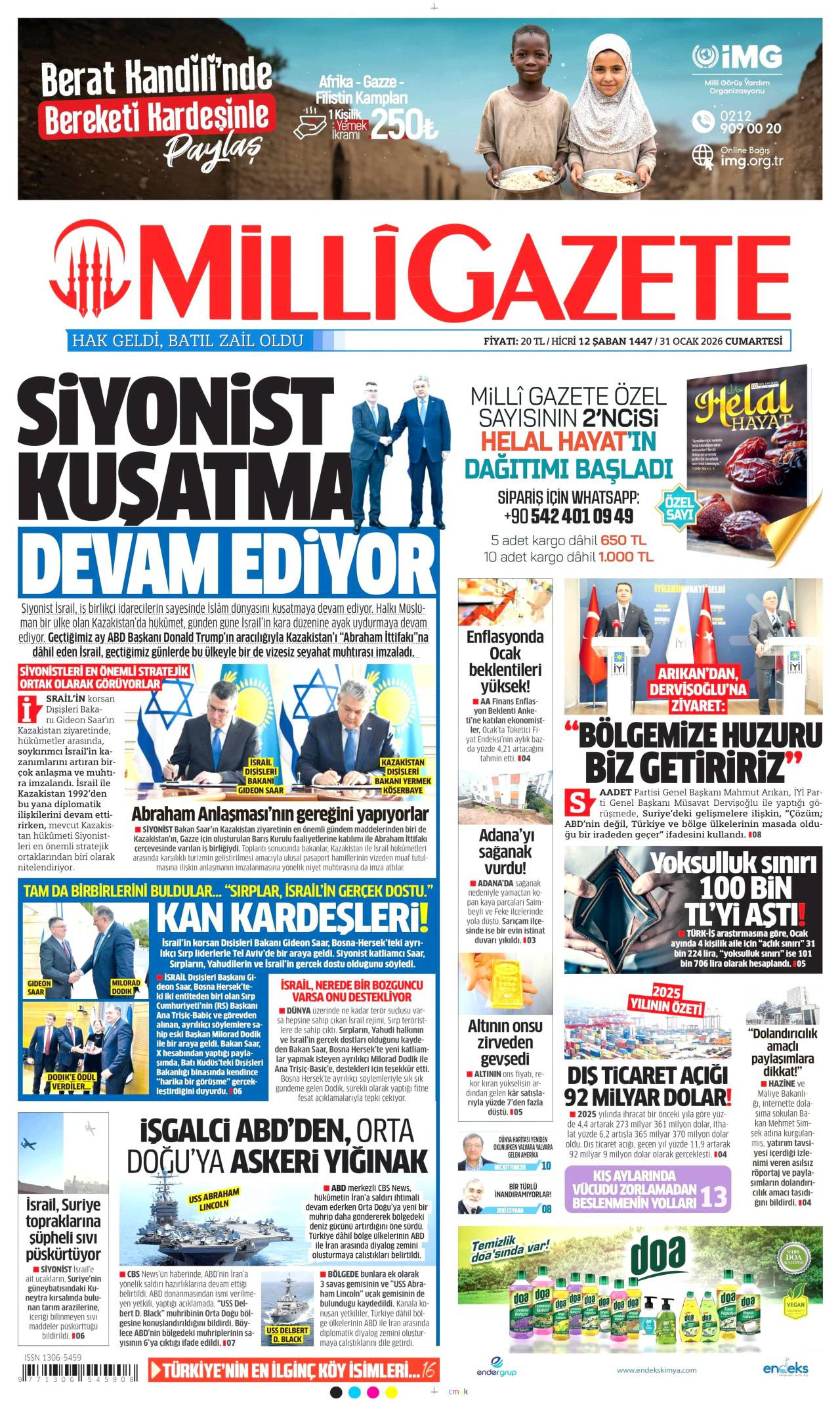 Milli Gazete Gazete Manşeti