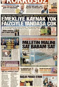 Korkusuz Gazete Manşeti