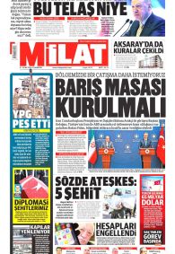 Milat Gazete Manşeti