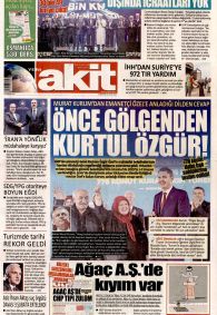 Yeni Akit Gazete Manşeti