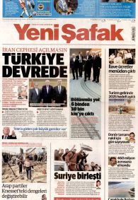 Yeni Şafak Gazete Manşeti