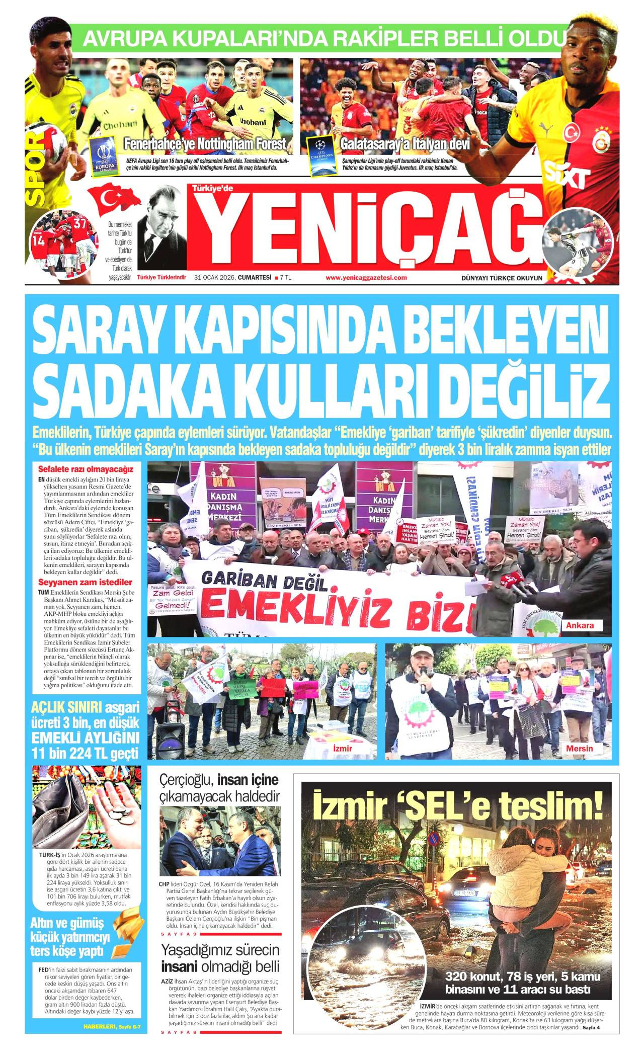 Yeniçağ Gazete Manşeti