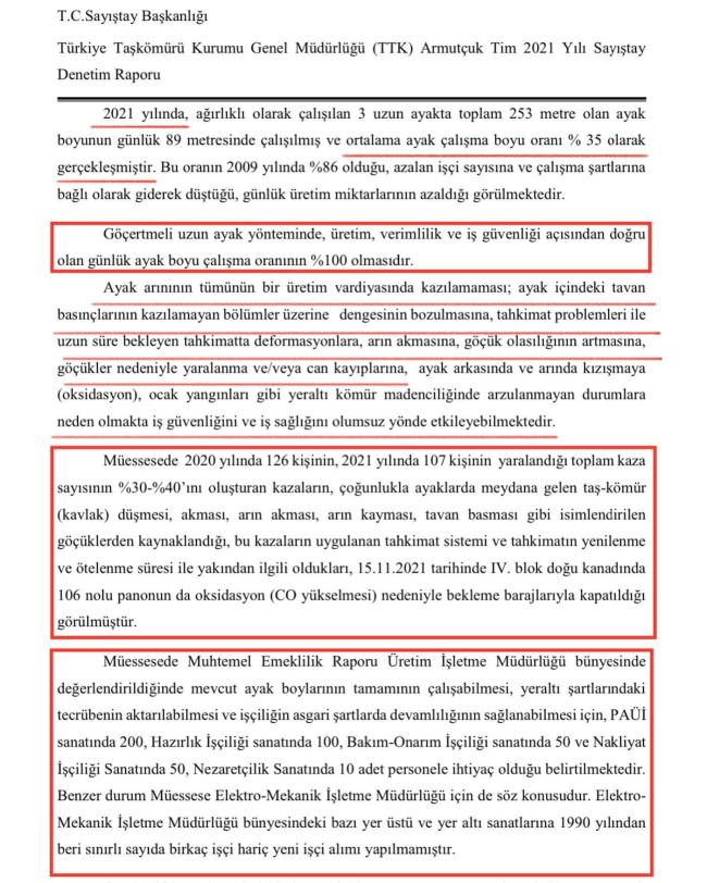 'Armutçuk’ta eksik işçi sayısıyla çalışılıyor, göçük riski artıyor'