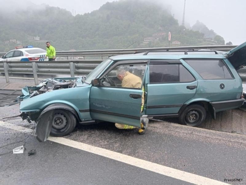 Ereğli yolunda feci kaza! Ölümden döndüler 3