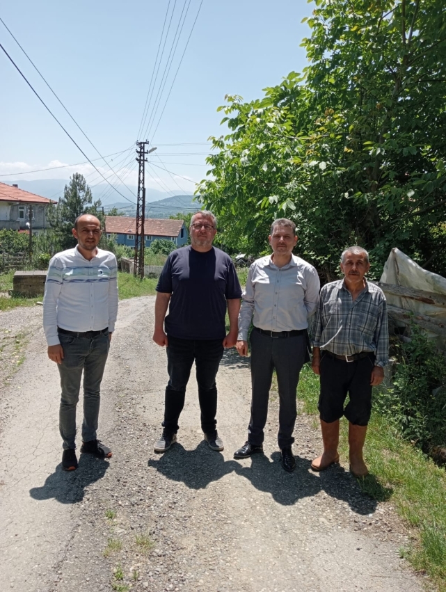 Ayvazlar yolu asfalt çalışması tamamlandı 4