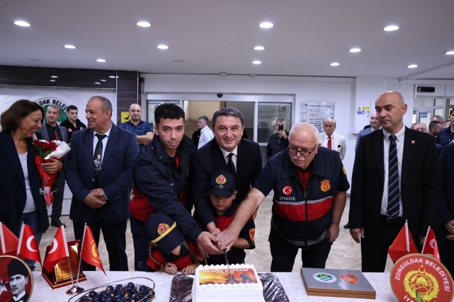 Zonguldak Belediyesi'nde İtfaiye Haftası kutlandı 1
