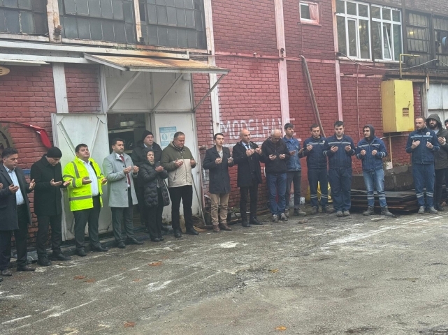 Maden fabrikalarında kazasız çalışma hayatı dileğiyle kurban kesildi 1