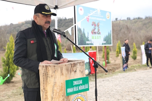 Zonguldak'ta 2 bin 2025 fidan toprakla buluştu 2